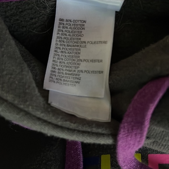 North Face charcoal gray hoodie size small - Picture 5 of 6